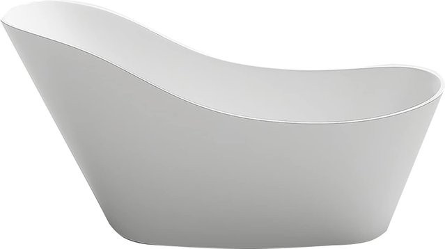 Freistehende Design Badewanne Jet-Line CHUR II in Weiss, oval - Bild 1