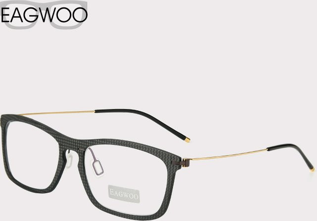 Eagwoo Korrektionsbrille Vollrand, Titan, rechteckig, schwarz, Herren - Bild 1