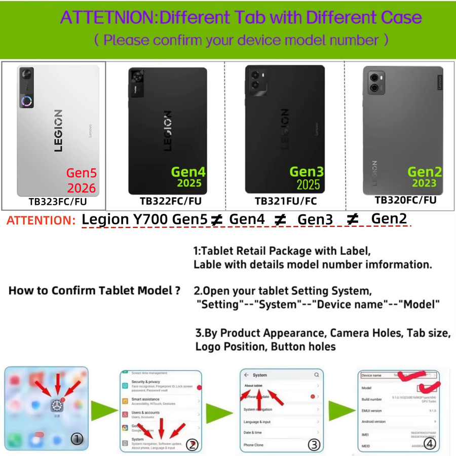3er-Pack Displayschutzfolie aus gehärtetem Glas für Lenovo Legion Y700 8,8 Zoll Gen 5/4/3/2, transparent und HD-klar - Bild 3