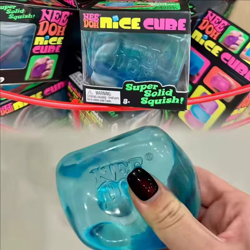 Nee Doh Quallen- & Würfel-Squishy-Spielzeug, weiches Jelly-Quetschspielzeug - Bild 3