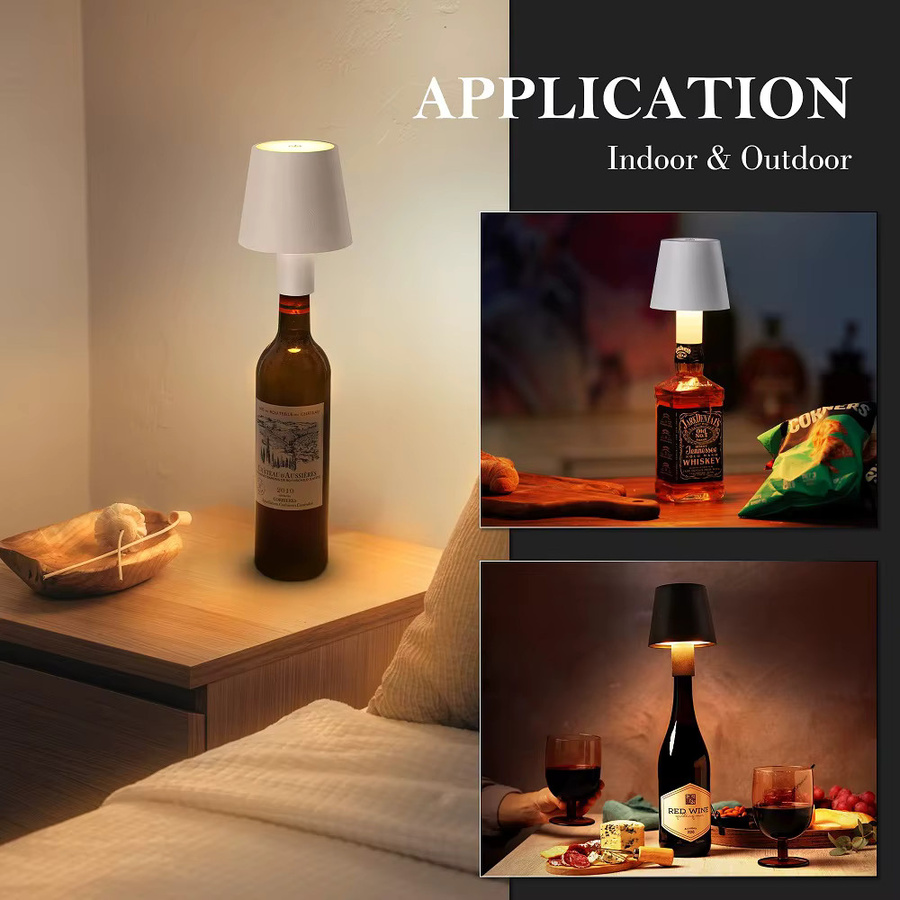 ATcomm Dimmbare LED Tischlampe mit Touch-Funktion, kabellose USB-Aufladung, Weiß oder Schwarz - Bild 6