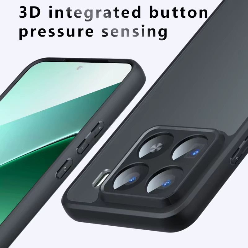 Xiaomi Schutzhülle für Mi 15T 5G und 17 Pro Max, matte transparente Acryl-Rückseite, stoßfeste Handyhülle - Bild 2