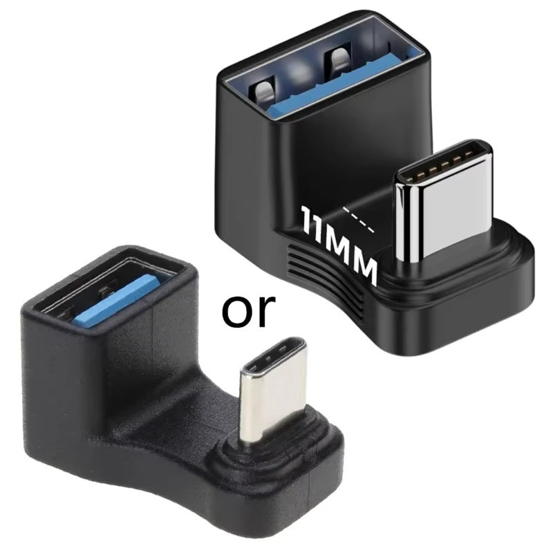 BSN USB-C auf USB 3.1 OTG-Adapter für Datenübertragung mit 10 Gbit/s in Schwarz - Bild 5
