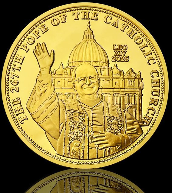 Sweet Story Gedenkmünze Papst Leo XIV., 2025, gold, Kinder - Bild 1