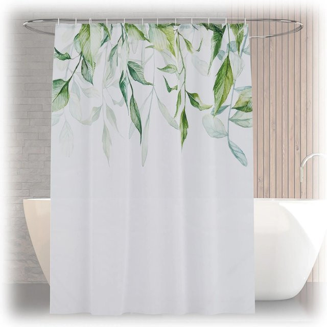 Relaxdays Duschvorhang aus Polyester mit Motiv, wasserabweisend und schimmelresistent, B: 180 cm, H: 200 cm - Bild 1