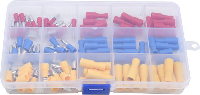 JORPETS 90 Stück FRD/MPD-Kugelkopf Klemmenblock Set mit kaltgepressten männlichen und weiblichen Kabelsteckern und Docking-Isolierungssteckern - Bild 1