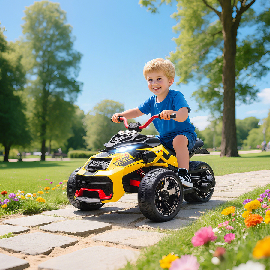 AIYAPLAY Elektro Quad, Kinderfahrzeug, Gelb, ab 3 Jahre - Bild 2