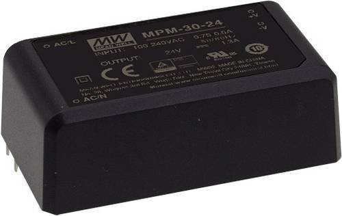 Mean Well MPM-30-48 AC/DC-Printnetzteil 48 V/DC 630mA Schwarz - Bild 1
