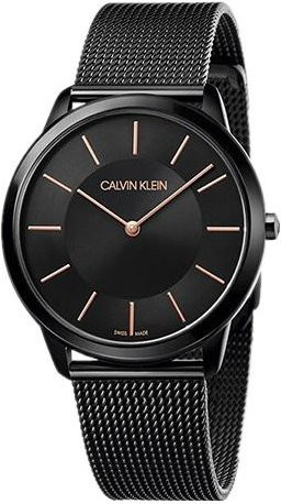 Calvin Klein Armbanduhr, Quarz, Edelstahl, 35 mm, Silber, Schwarz, Unisex - Bild 1