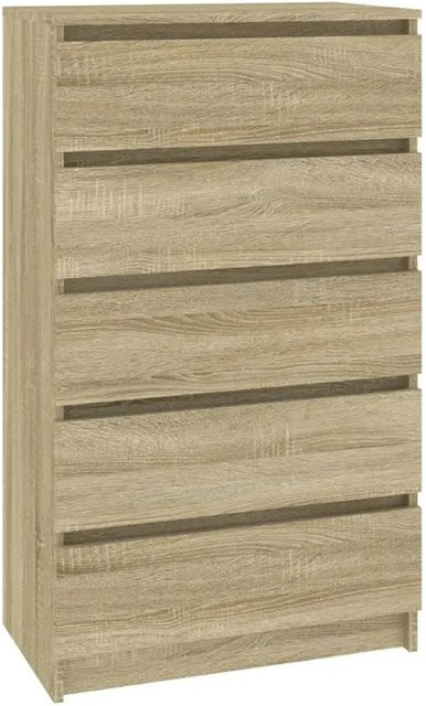 vidaXL Schubladenschrank Sonoma Eiche in Braun, B/T/H: 60 x 36 x 103 cm - Bild 1