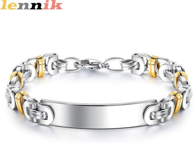 LENNIK Armband, Edelstahl, Bicolor, Herren - Bild 1