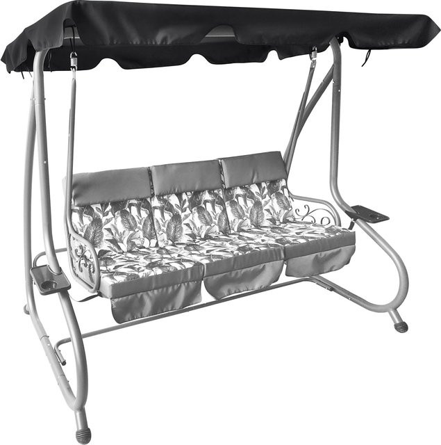 Ersatzdach für Hollywoodschaukel Talca 3-Sitzer aus Polyester, Dunkelgrau, B: 145 cm, L: 227 cm - Bild 1
