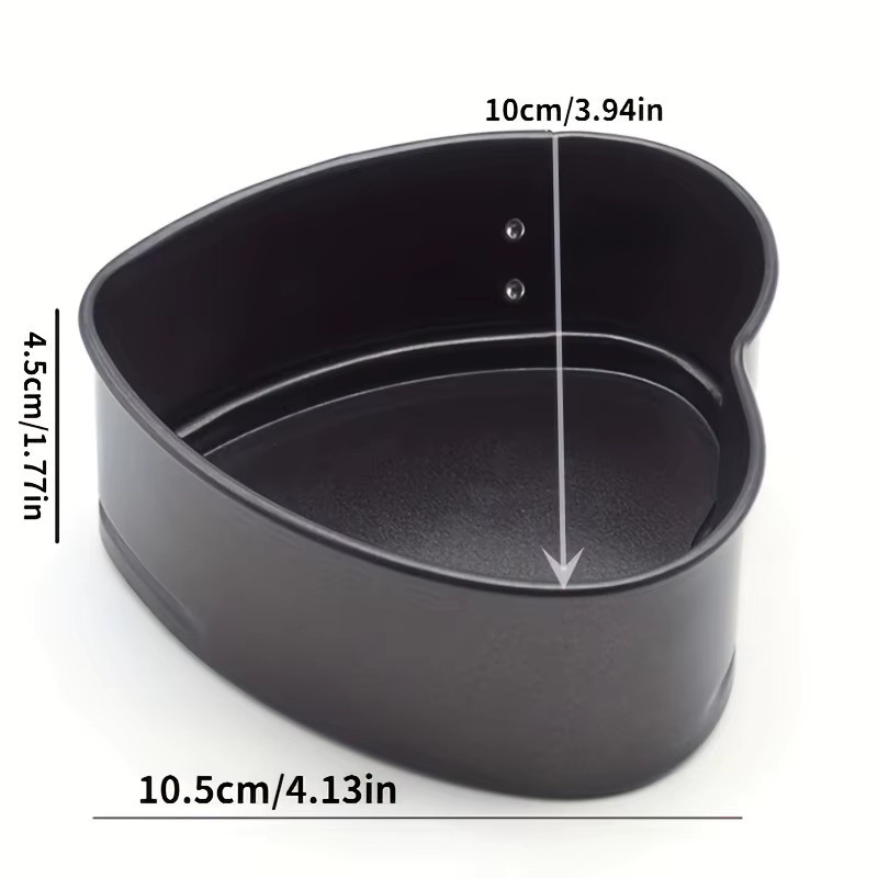 Antihaft Springform in Herzform mit abnehmbarem Boden für Kuchen und Pudding - Bild 2