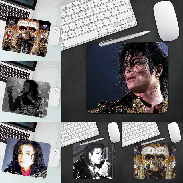Mesuca Mauspad Michael Jackson Dangerous Bad in Multicolour, rutschfestes Schreibtischpad für Maus und Tastatur - Bild 1