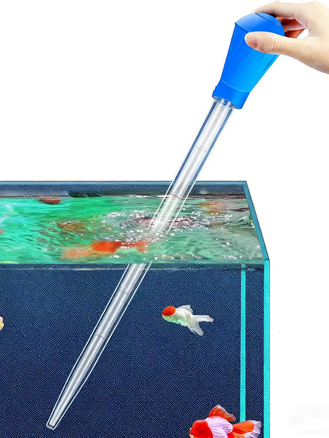 Aquarium-Wasserwechsler und Siphon zur Aquarienpflege in Blau, Länge: 29 cm - Bild 5