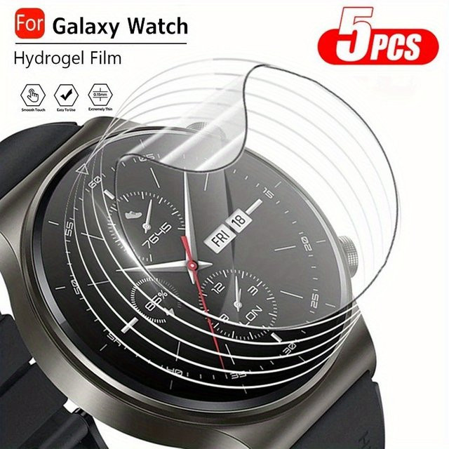 Samsung Hydrogelfolie für Galaxy Watch 7 6 5 4 Serie, 5 Stück - Bild 1