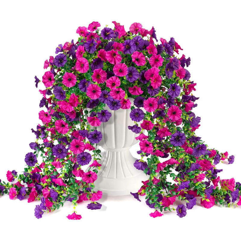 Künstliche Blumenranke als ästhetische Blütenspirale in Gelb und Mehrfarbig für Hochzeiten, Garten und Heimdekoration - Bild 2