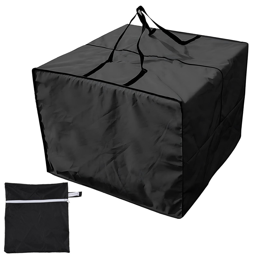 Schutztasche mfySpace quadratisch mit Reißverschluss und Tragegriff, wasserdicht und staubdicht, 210D, schwarz - Bild 5
