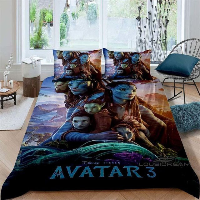 Avatar The Way of Water Bettwäsche-Set Cy Eight mit 1 Bettbezug und 2 Kissenbezügen, Mehrfarbig, Breite: 135 cm, Länge: 200 cm - Bild 1