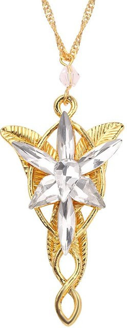 Potdemiel Halskette, Messing, Zirkonia, Kristall, Damen, 60cm - Bild 1