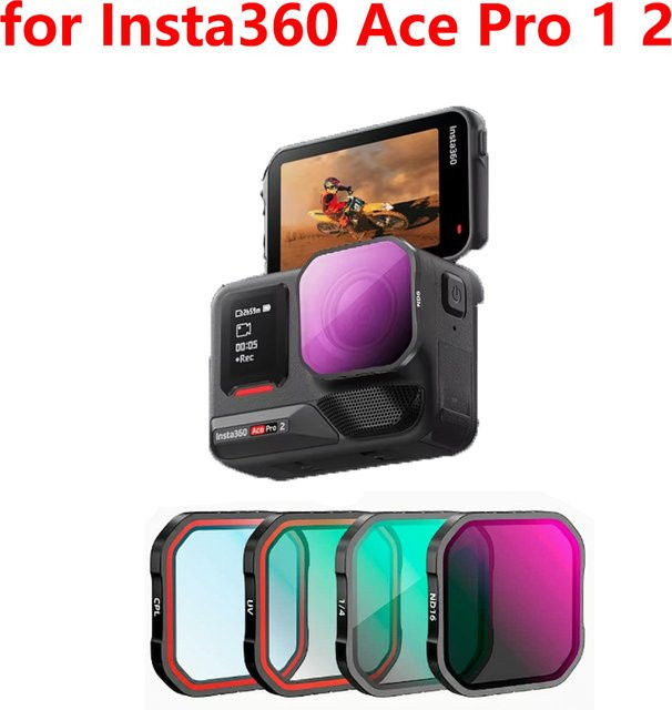 Insta360 Objektivfilter Set für Insta360 Ace Pro 1 und Ace Pro 2 mit ND16/32/64, UV und CPL Filtern - Bild 1