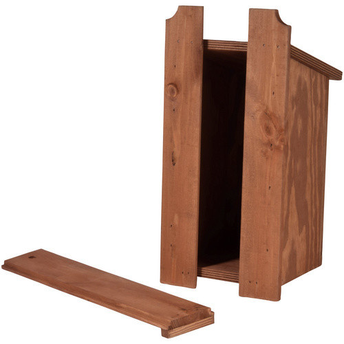 Nistkasten DOBAR aus Holz mit Siebdruckmotiv Haussperling in Braun, B/H/T: 18 x 35 x 17 cm - Bild 5