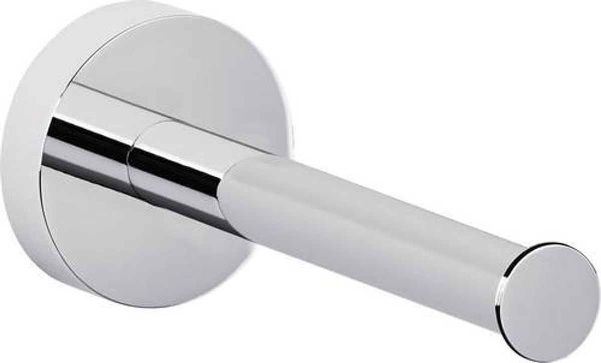 tesa SMOOZ Toilettenpapier-Ersatzrollenhalter aus Metall in Silber, B: 5,0 cm, T: 12,5 cm, H: 5,0 cm - Bild 2