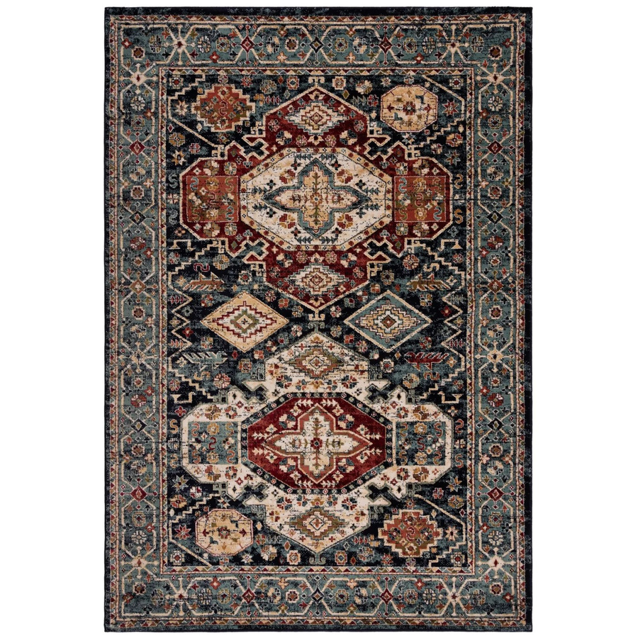 Flair Rugs Vintageteppich Gillingham Blau mit geometrischem Design, B/T: 160 x 230 cm - Bild 2