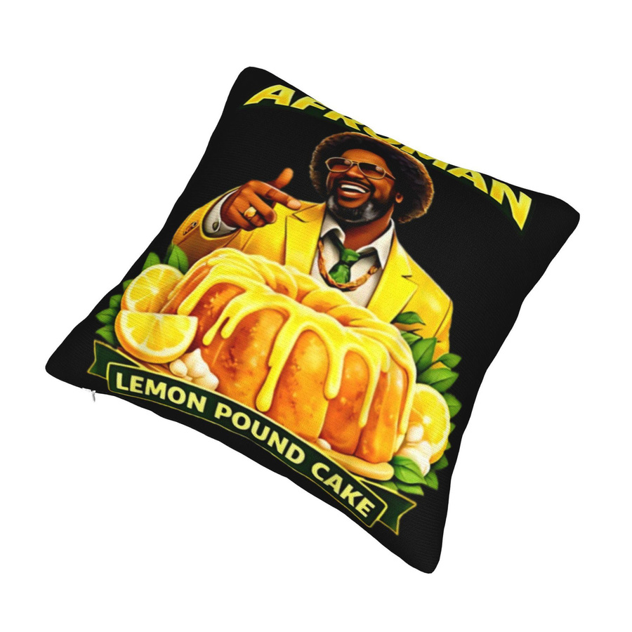 Afroman Gerechtigkeit für Zitronen-Pfundkuchen Kissenbezug aus Peach Skin, B/B/H: 18 x 18 x 18 cm - Bild 2