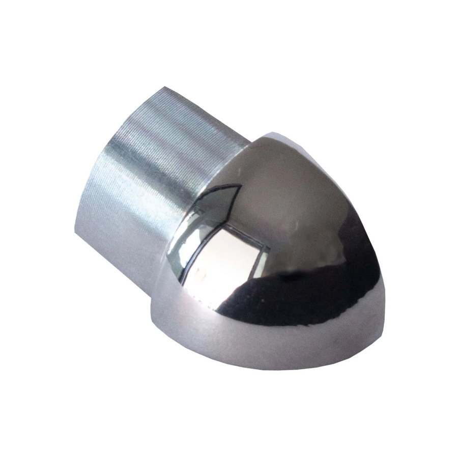 Dalsys Außeneck Fliesenschiene Viertelkreis aus Edelstahl in Silber poliert, Höhe: 10 mm - Bild 2