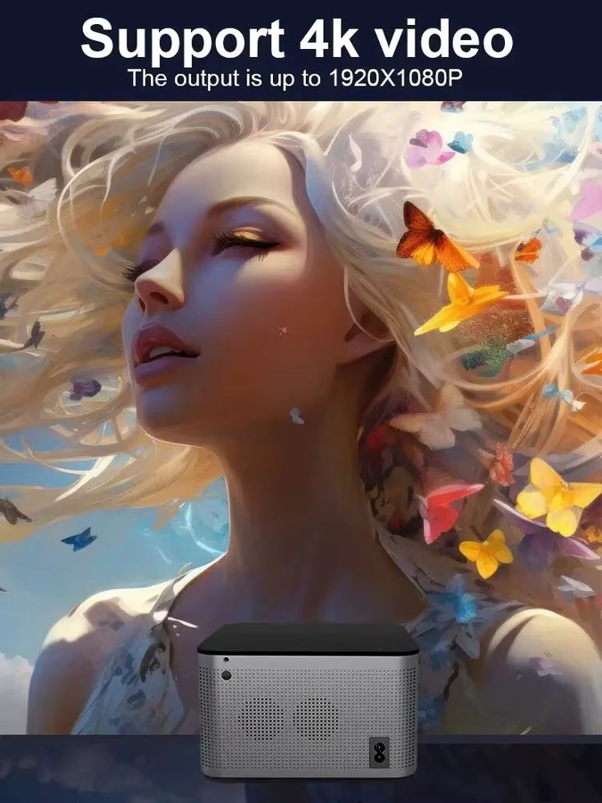 Magcubic Smart Projektor mit Android 11, 4K Unterstützung, Full HD 1080p, 580 ANSI, Wifi6 und Bluetooth 5.0 für dein Heimkino-Erlebnis - Bild 5