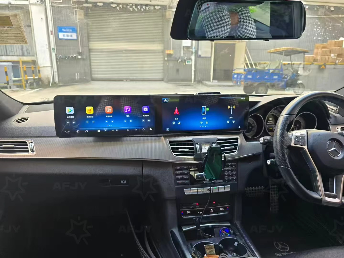 YANFU Dual Android 14 Autoradio mit 12,3 Zoll Touchscreen für Mercedes-Benz E-Klasse 2009-2012 inklusive Wireless CarPlay, GPS und Bluetooth in Schwarz - Bild 4