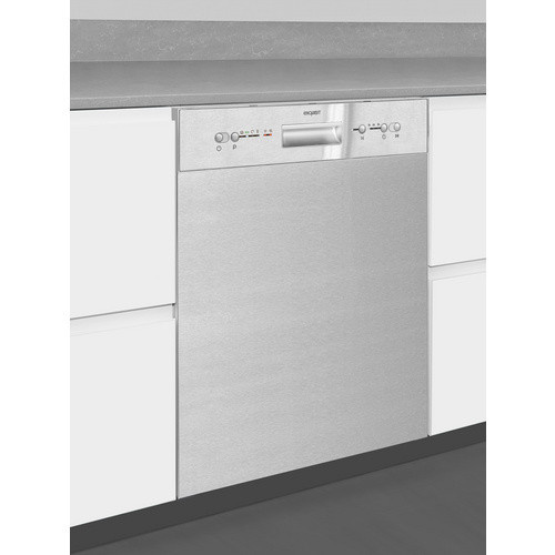 Exquisit Teilintegrierter Einbau-Geschirrspüler EGSP6112-EF-030E in Silber, B/H/T: 59,8 x 81,5 x 57 cm - Bild 2