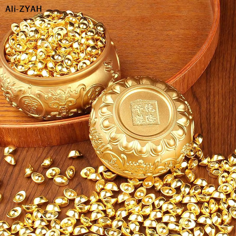 JETTING Überflusshorn aus Messing in Gold als dekoratives Desktop-Ornament für dein Zuhause - Bild 2