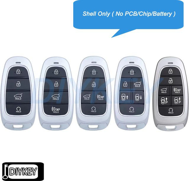 DIYKEY Smart Remote Auto Schlüsselanhänger Shell Cover für Hyundai Santa Fe Nexo Staria Sonata Grandeur Tucson ab 2019 - Bild 1
