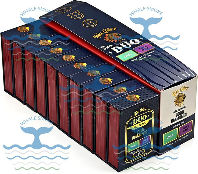 Big Chief Kartuschen-Aufbewahrungsboxen aus Papier, Dual-Kammer-Displaybox mit Klappdeckel und Siebverpackung, 1+1ml - Bild 1