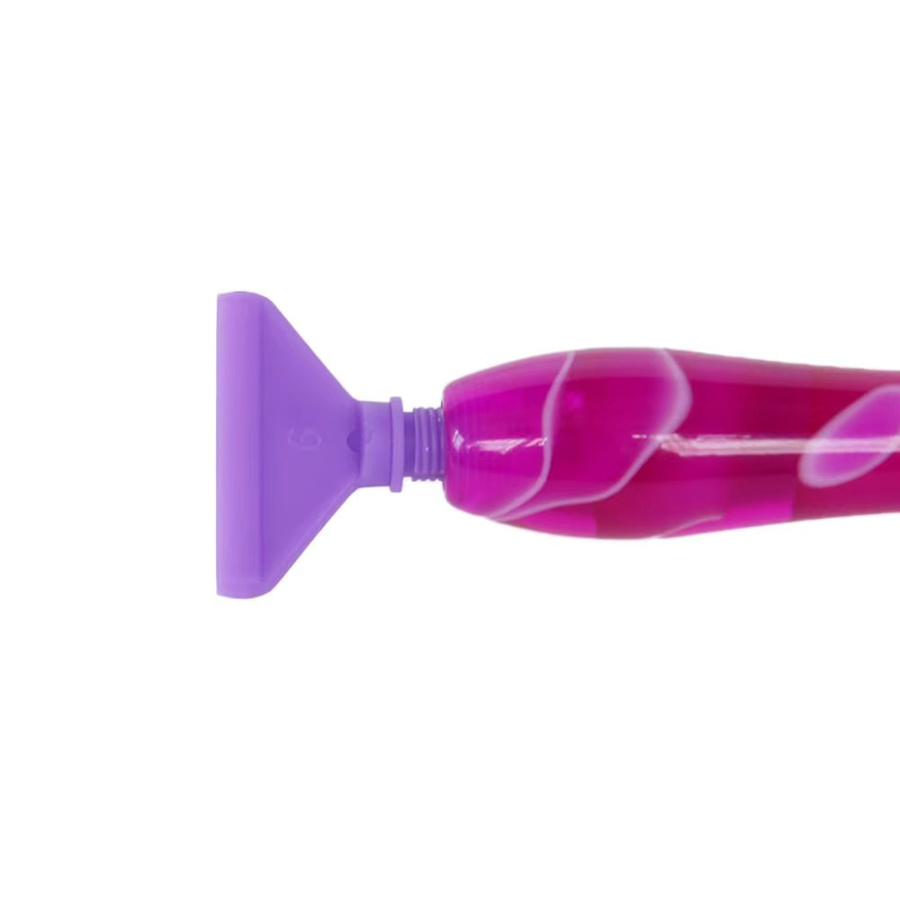 Set aus 5D-Harz-Diamant-Malstiften mit Ersatzstiftköpfen, Kleber und Tonroller für dein DIY-Kunsthandwerk in Pink und Multicolour - Bild 4