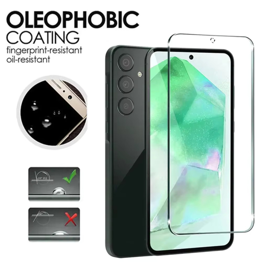 2 Stück Displayschutzfolie aus gehärtetem Glas für Samsung Galaxy A15 A23 A26 A35 A36 A55 A56 A16 A25 A42 A53 in Transparent - Bild 2