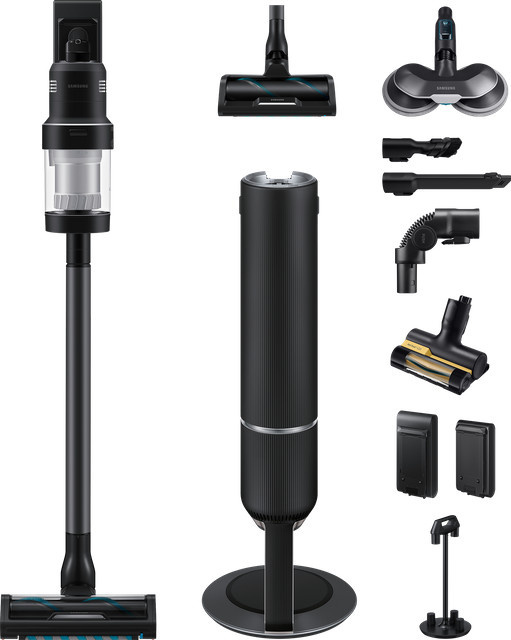 Samsung Bespoke Jet AI Akku+ Wet&Clean VS28C97B7QK/WD Akku Staubsauger in Schwarz mit App-Steuerung und LED-Scheinwerfer - Bild 1