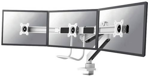 Neomounts NM-D775DX3WHITE 3fach Monitor-Tischhalterung in Weiß für 43,2 cm bis 61 cm Monitore mit VESA 75x75 mm und Schwenkfunktion - Bild 1