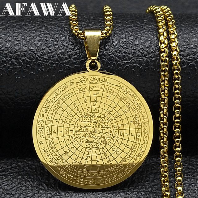 AFAWA Halskette, Edelstahl, Gold, Unisex - Bild 1