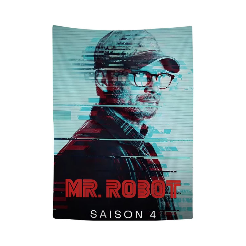 Mr. Robot Hippie Wandteppich mit buntem Blumenmuster als dekorativer Wandbehang in Multicolor - Bild 7