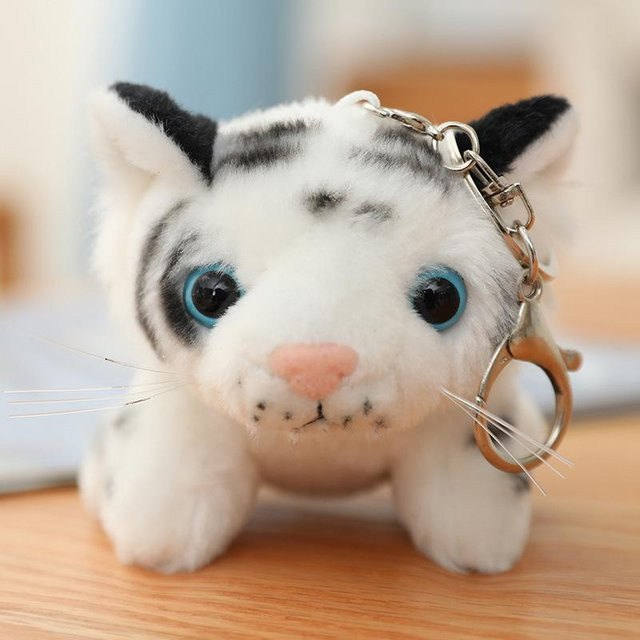 Tigerpuppe Plüschtier, grau - Bild 1
