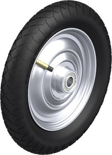 Blickle Rad-Luftreifen P 310/20-75K in Schwarz und Silber mit Stahlfelge, Durchmesser: 310 mm, Tragfähigkeit: 50 kg - Bild 1