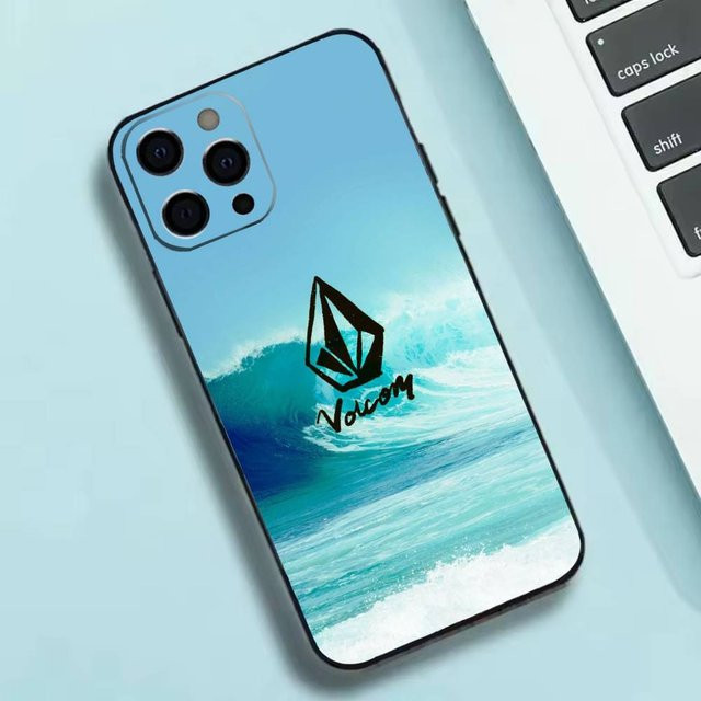 V-VOLCOM S-Style SportS Handyhülle aus weichem Silikon für iPhone 11 bis iPhone 17 Pro Max in Blau - Bild 1