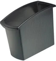 HAN Papierkorb MONDO Schwarz aus Kunststoff, Höhe: 45,0 cm, Breite: 34,5 cm, Tiefe: 19,4 cm - Bild 1