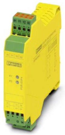 Phoenix Contact Sicherheitsrelais PSR-SPP-24DC/ESP4/2X1/1X2 in Gelb, Betriebsspannung: 24 V/DC, 2 Schließer, B x H x T: 22,5 x 112 x 114,5 mm - Bild 1