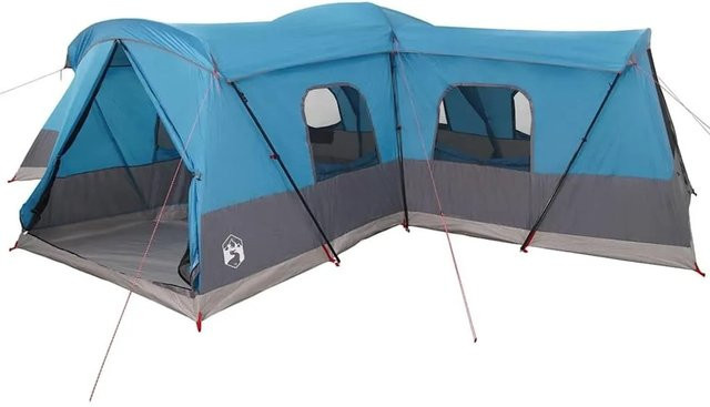 vidaXL Zelt Blau aus 185T Polyester mit PU-Beschichtung B/T/H: 680 x 510 x 210 cm - Bild 1