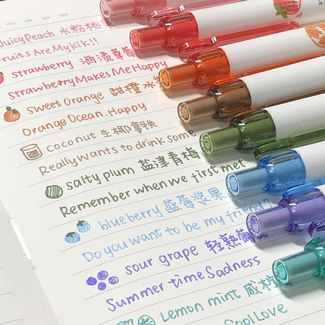 XIALUOSHAN 4er Set Duftende Gelstifte in Mehrfarbig, 0,5 mm, Schnelltrocknend für Zeichnungen und Scrapbooking - Bild 1