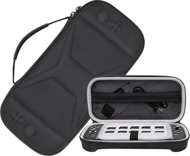 Kratzfeste Tragetasche für Nintendo Switch und Nintendo Switch 2 als schützende Aufbewahrungstasche in Schwarz oder Grau - Bild 1